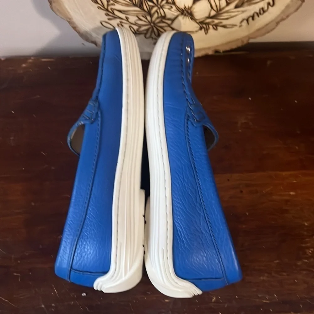 ❤️FINAL SALE❤️ Marc Joseph Blue “Mott St” Grommet Leather Loafers Size 2.5